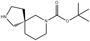 2,7-Diazaspiro[4.5]decane-7-carboxylic acid, 1,1-dimethylethyl ester, (5S)- Structure