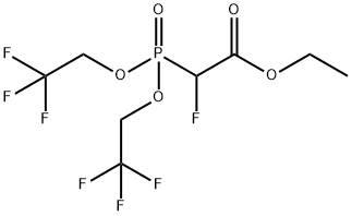 Acetic acid, 2-[bis(2,2,2-trifluoroethoxy)phosphinyl]-2-fluoro-, ethyl ester Structure