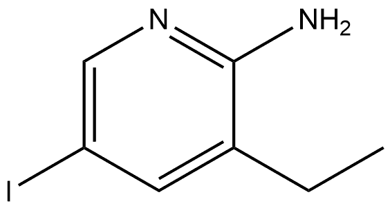 3-ethyl-5-iodopyridin-2-amine 구조식 이미지