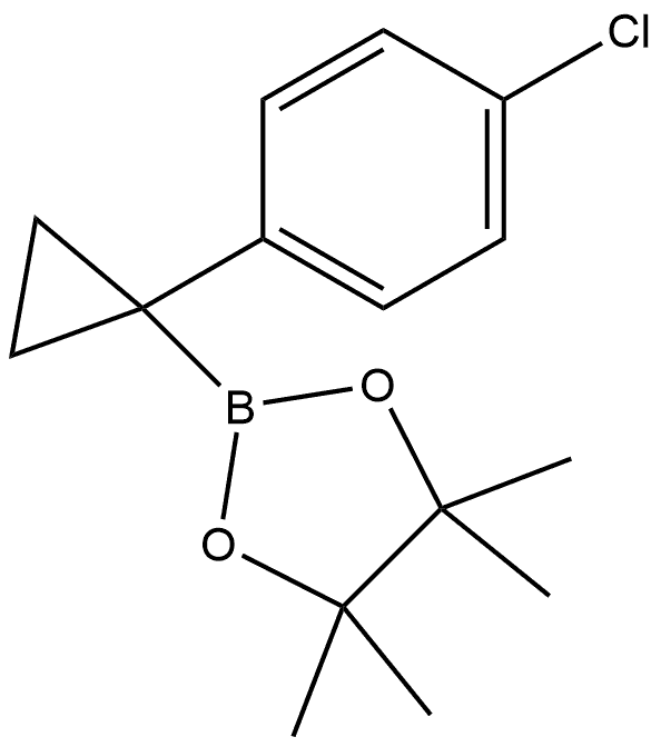 2-[1-(4-chlorophenyl)cyclopropyl]-4,4,5,5-tetramethyl-1,3,2-dioxaborolane Structure