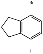 1H-Indene, 4-bromo-2,3-dihydro-7-iodo- Structure