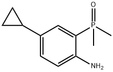 Benzenamine, 4-cyclopropyl-2-(dimethylphosphinyl)- 구조식 이미지