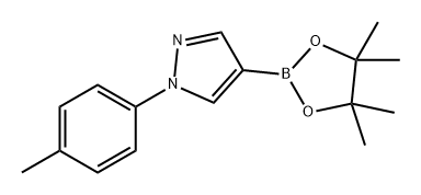 1H-Pyrazole, 1-(4-methylphenyl)-4-(4,4,5,5-tetramethyl-1,3,2-dioxaborolan-2-yl)- Structure