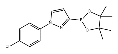 1H-Pyrazole, 1-(4-chlorophenyl)-3-(4,4,5,5-tetramethyl-1,3,2-dioxaborolan-2-yl)- Structure