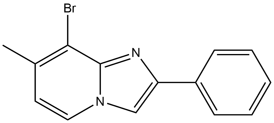 8-bromo-7-methyl-2-phenylimidazo[1,2-a]pyridine Structure