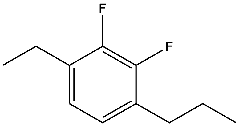 1-Ethyl-2,3-difluoro-4-propylbenzene Structure