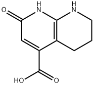 1,8-Naphthyridine-4-carboxylic acid, 1,2,5,6,7,8-hexahydro-2-oxo- Structure