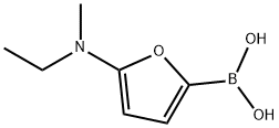 5-(Methylethylaminol)furan-2-boronic acid Structure
