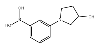 Boronic acid, B-[3-(3-hydroxy-1-pyrrolidinyl)phenyl]- Structure