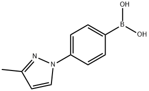 Boronic acid, B-[4-(3-methyl-1H-pyrazol-1-yl)phenyl]- Structure