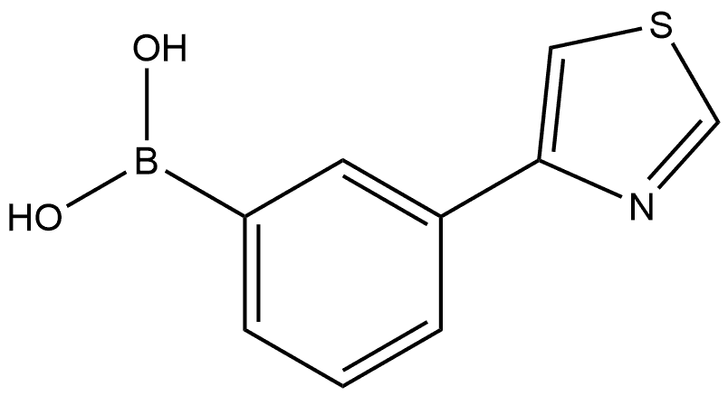 B-[3-(4-Thiazolyl)phenyl]boronic acid Structure