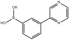 Boronic acid, B-[3-(2-pyrazinyl)phenyl]- Structure