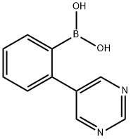 Boronic acid, B-[2-(5-pyrimidinyl)phenyl]- Structure