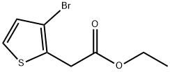 2-Thiopheneacetic acid, 3-bromo-, ethyl ester Structure