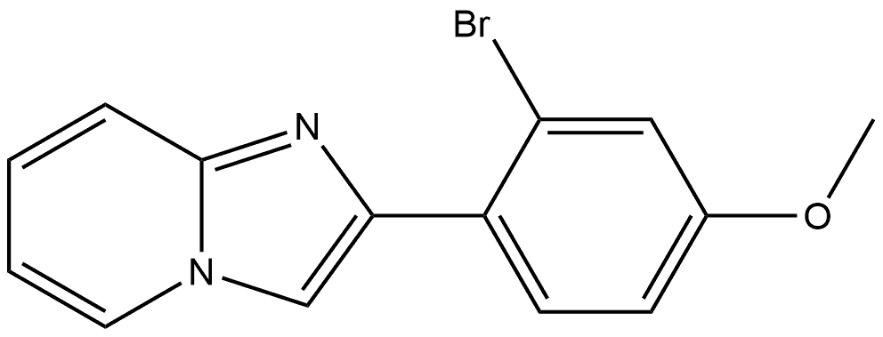 2-(2-Bromo-4-methoxyphenyl)imidazo[1,2-a]pyridine 구조식 이미지