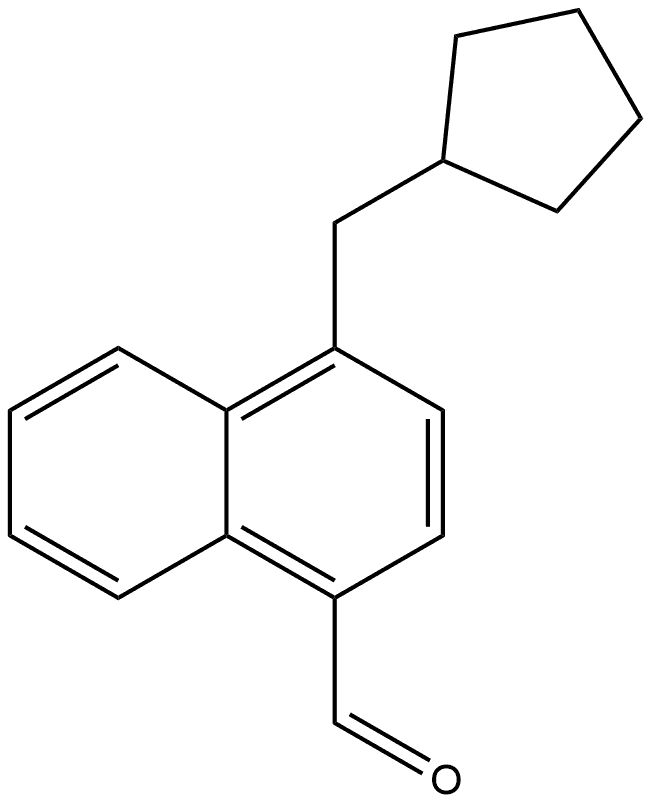 4-(Cyclopentylmethyl)-1-naphthalenecarboxaldehyde Structure