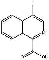 1-Isoquinolinecarboxylic acid, 4-fluoro- Structure