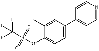 (2-Methyl-4-pyridin-4-ylphenyl) trifluoromethanesulfonate Structure