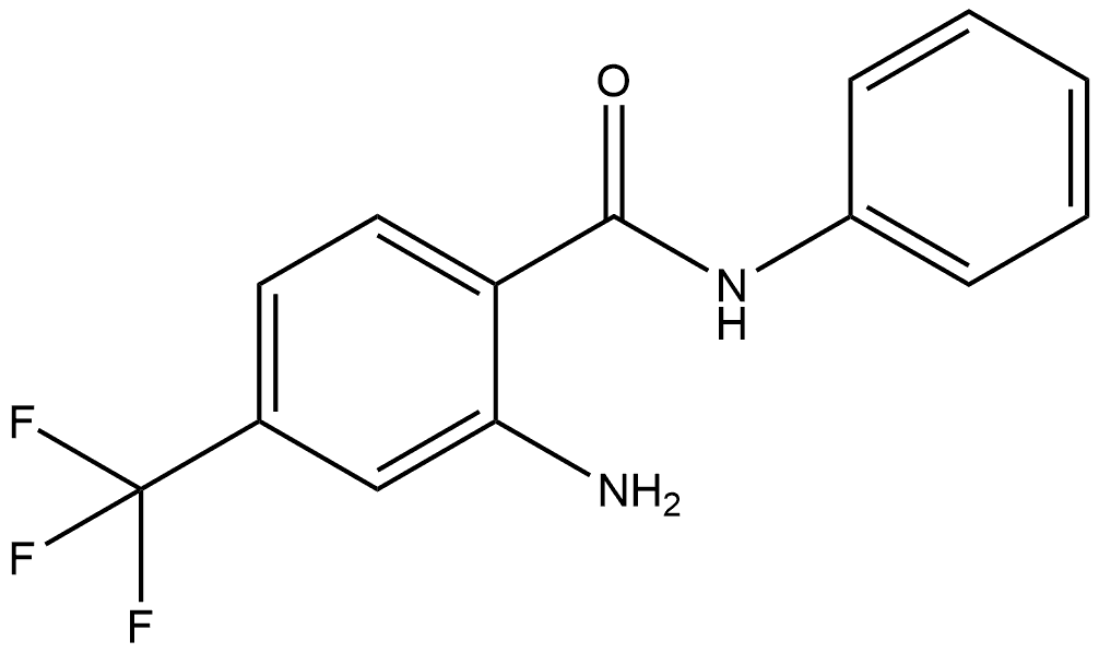 2-Amino-N-phenyl-4-(trifluoromethyl)benzamide Structure