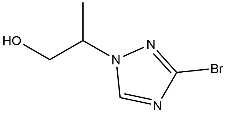 2-(3-bromo-1H-1,2,4-triazol-1-yl)propan-1-ol Structure