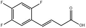 3-Butenoic acid, 4-(2,4,5-trifluorophenyl)-, (3E)- Structure