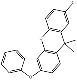 8H-Benzofuro[2,3-c]xanthene, 10-chloro-8,8-dimethyl- Structure