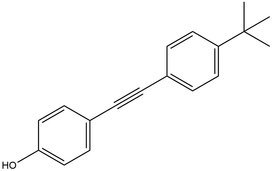 4-[2-[4-(1,1-Dimethylethyl)phenyl]ethynyl]phenol Structure