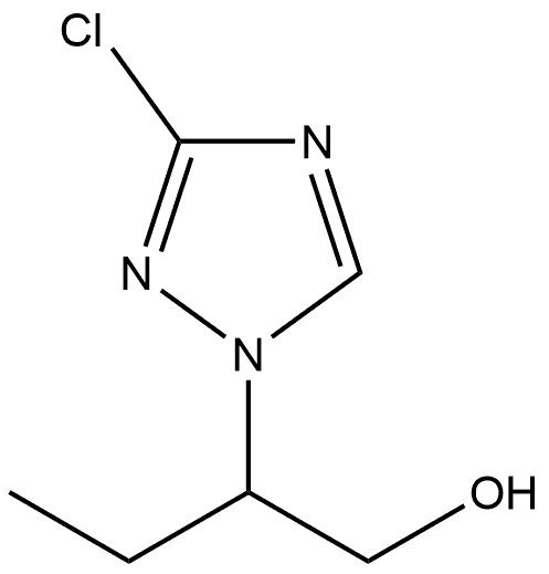 2-(3-chloro-1H-1,2,4-triazol-1-yl)butan-1-ol 구조식 이미지