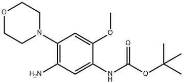 Carbamic acid, N-[5-amino-2-methoxy-4-(4-morpholinyl)phenyl]-, 1,1-dimethylethyl ester Structure