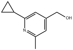 4-Pyridinemethanol, 2-cyclopropyl-6-methyl- 구조식 이미지