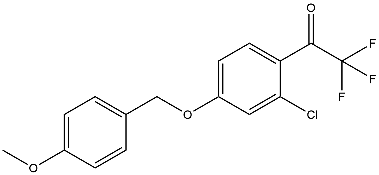 1-(2-Chloro-4-((4-methoxybenzyl)oxy)phenyl)-2,2,2-trifluoroethanone Structure