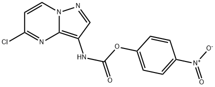 Carbamic acid, N-(5-chloropyrazolo[1,5-a]pyrimidin-3-yl)-, 4-nitrophenyl ester Structure