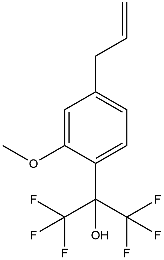 2-Methoxy-4-(2-propen-1-yl)-α,α-bis(trifluoromethyl)benzenemethanol Structure