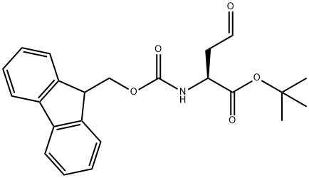 Butanoic acid, 2-[[(9H-fluoren-9-ylmethoxy)carbonyl]amino]-4-oxo-, 1,1-dimethylethyl ester, (2S)- Structure