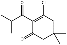 3-Chloro-5,5-dimethyl-2-(2-methyl-1-oxopropyl)-2-cyclohexen-1-one Structure