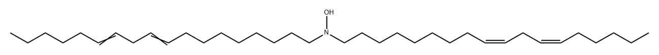 9,12-Octadecadien-1-amine, N-hydroxy-N-(9Z,12Z)-9,12-octadecadien-1-yl-, (9Z,12Z)- Structure