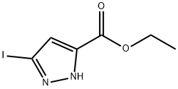 1H-Pyrazole-5-carboxylic acid, 3-iodo-, ethyl ester Structure