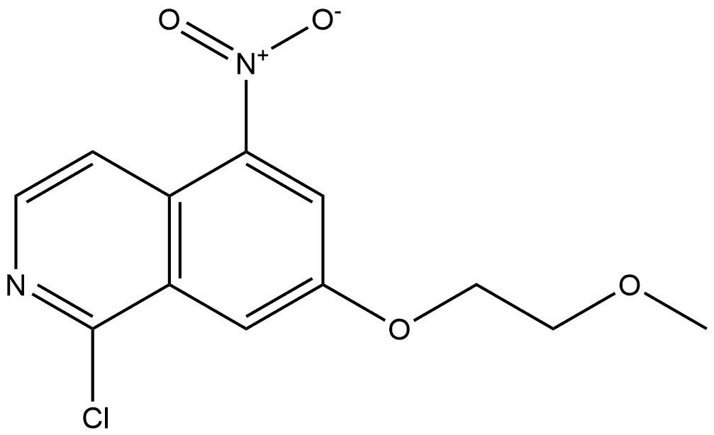 1-Chloro-7-(2-methoxyethoxy)-5-nitroisoquinoline Structure