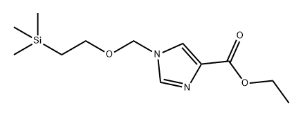 1H-Imidazole-4-carboxylic acid, 1-[[2-(trimethylsilyl)ethoxy]methyl]-, ethyl ester Structure