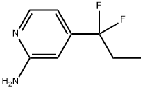 2-Pyridinamine, 4-(1,1-difluoropropyl)- Structure