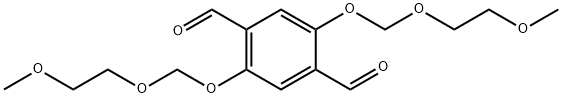 1,4-Benzenedicarboxaldehyde, 2,5-bis[(2-methoxyethoxy)methoxy]- 구조식 이미지