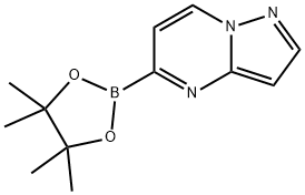 Pyrazolo[1,5-a]pyrimidine, 5-(4,4,5,5-tetramethyl-1,3,2-dioxaborolan-2-yl)- 구조식 이미지