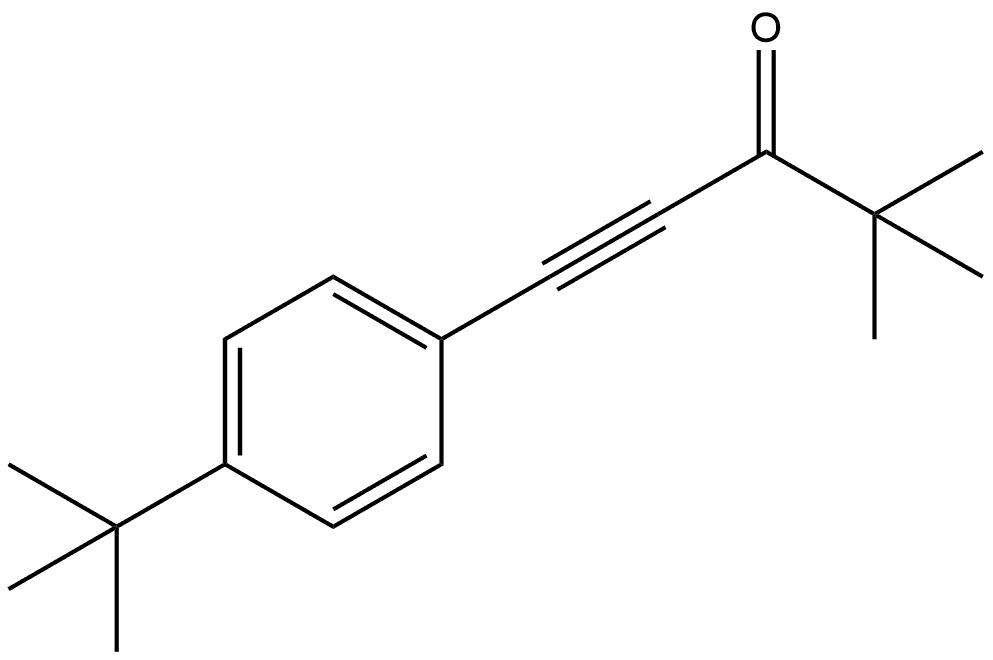 1-[4-(1,1-Dimethylethyl)phenyl]-4,4-dimethyl-1-pentyn-3-one Structure