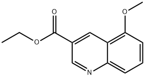 3-Quinolinecarboxylic acid, 5-methoxy-, ethyl ester Structure