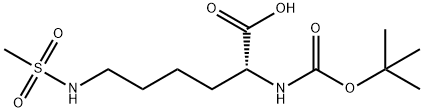 D-Lysine, N2-[(1,1-dimethylethoxy)carbonyl]-N6-(methylsulfonyl)- Structure