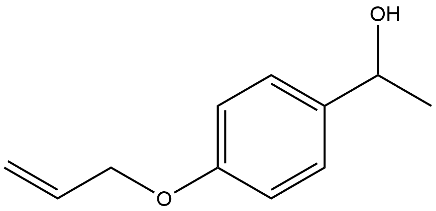 Benzenemethanol, α-methyl-4-(2-propen-1-yloxy)- Structure