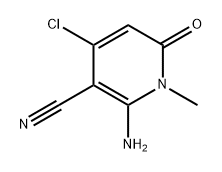 3-Pyridinecarbonitrile, 2-amino-4-chloro-1,6-dihydro-1-methyl-6-oxo- 구조식 이미지