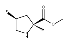 L-Proline, 4-fluoro-2-methyl-, methyl ester, (4S)- 구조식 이미지