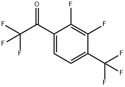 1-[2,3-Difluoro-4-(trifluoromethyl)phenyl]-2,2,2-trifluoroethanone Structure