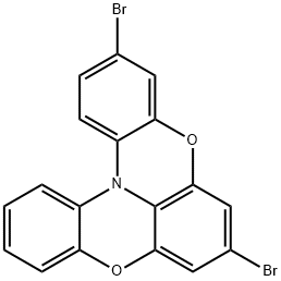 [1,4]Benzoxazino[2,3,4-kl]phenoxazine, 3,7-dibromo- Structure